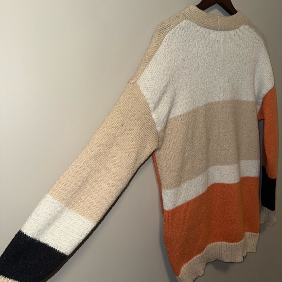 Stylish Colorblock Cardigan Sweater - Picture 6 of 7